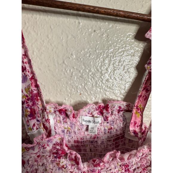 Poupette ST Barth Triny Snocked Midi Dress Floral Womans XS - Picture 15 of 15